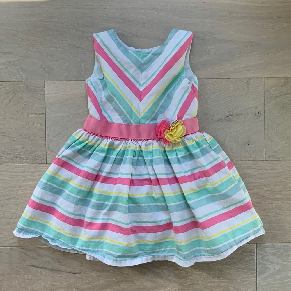 Carter’s, 2t, girls rainbow stripe fancy dress